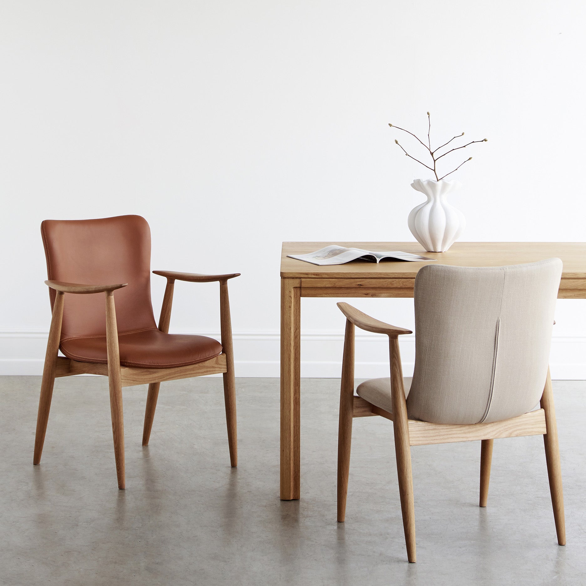 Korobi II spisebordsstol læder